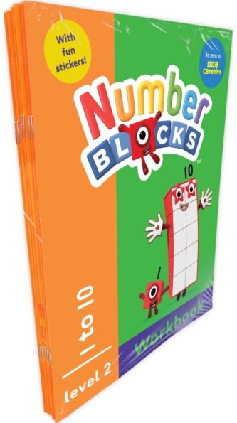 Numberblocks & Alphablocks Orange Level Workbook Set (6 books)