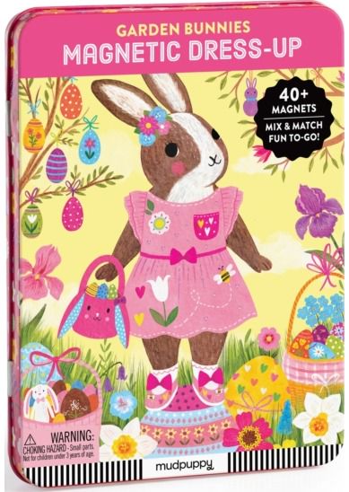 Garden Bunnies Magnetic Dress-up