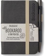 Bookaroo - A7 Baby Notebook & Pen - Charcoal