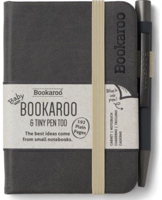 Bookaroo - A7 Baby Notebook & Pen - Charcoal