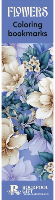 Flowers Coloring Bookmarks