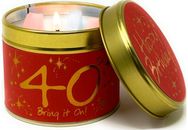 Happy Birthday 40 - Scented Tin Candle