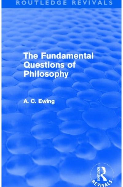 Fundamental Questions of Philosophy (Routledge Revivals)