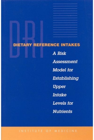 Dietary Reference Intakes: A Risk Assessment Model for Establishing Upper Intake Levels for Nutrients