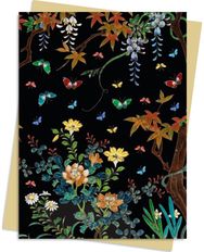 Ashmolean Museum: Cloisonne Casket with Flowers and Butterflies Greeting Card Pack: Pack of 6