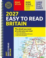 Philips 2027 Easy to Read Road Atlas of Britain (A4 Spiral): The detail you need at a size you can read
