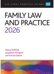 Family Law and Practice 2026: Legal Practice Course Guides (LPC)