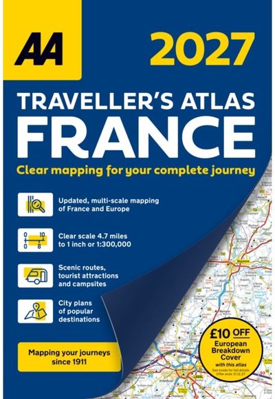 AA Traveller’s Atlas France 2027