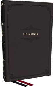 KJV Personal Size Large Print End-of-Verse Reference Bible, Black Leathersoft, Red Letter, Comfort Print