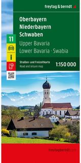 Upper Bavaria - Lower Bavaria - Schwaben, Roadmap: 1:150,000 scale