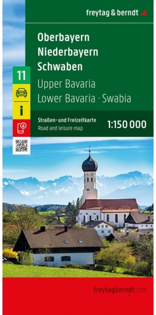 Upper Bavaria - Lower Bavaria - Schwaben, Roadmap: 1:150,000 scale