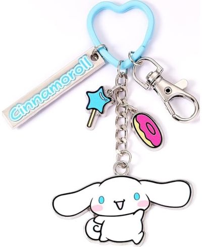 Hello Kitty Cinnamoroll Keyring With Charms