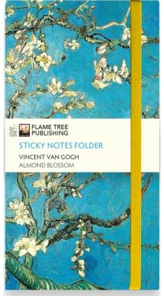 Vincent van Gogh: Almond Blossom Flame Tree Sticky Notes Folder