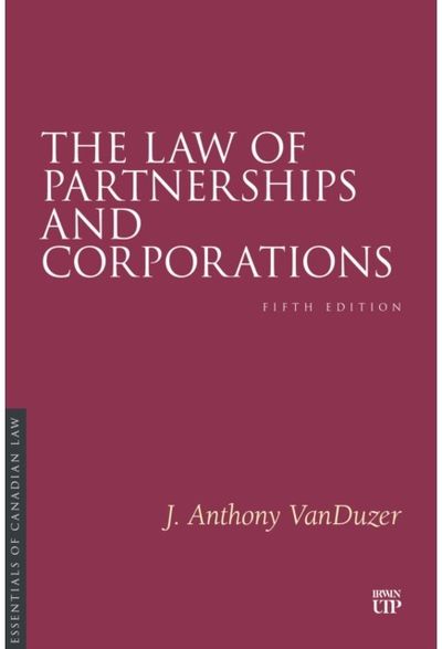 Law of Partnerships and Corporations: Fifth Edition