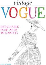 Vintage Vogue: Detachable postcards to colour in
