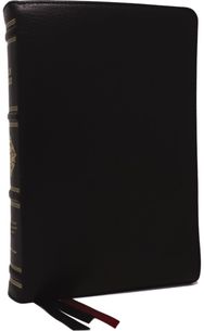 RSV Personal Size Bible with Cross References, Black Premium Goatskin Leather, Premier Collection, (Sovereign Collection)
