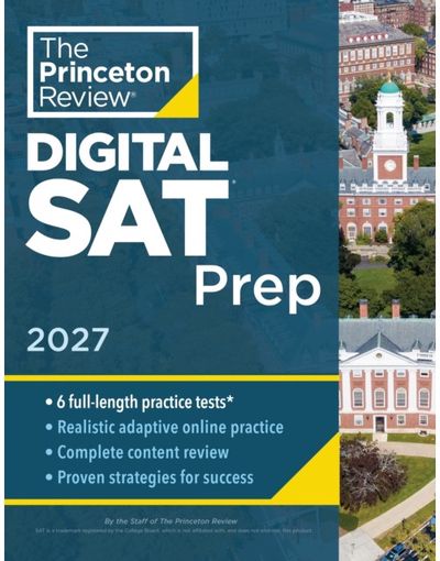 Princeton Review SAT Prep, 2027: 4 Full-Length Practice Tests (2 in Book + 2 Adaptive Tests Online) + Review + Online Tools