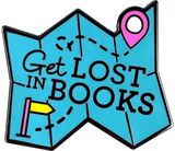 Get Lost in Books Pin Badge