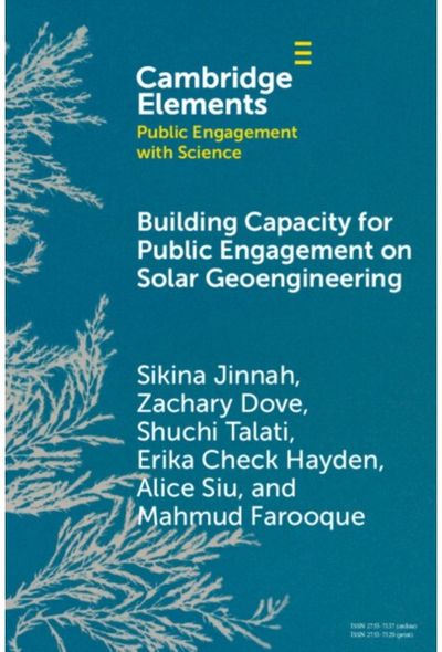 Building Capacity for Public Engagement on Solar Geoengineering