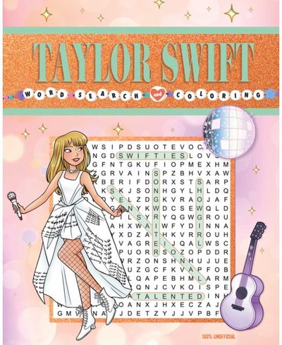 Taylor Swift Word Search and Coloring