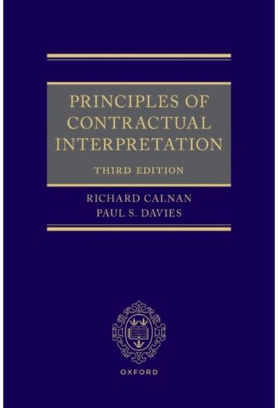 Principles of Contractual Interpretation 3e