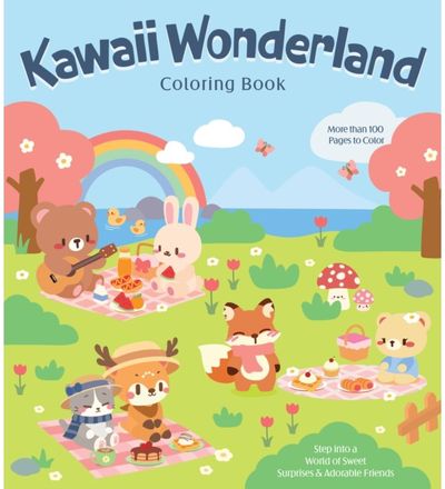 Kawaii Wonderland Coloring Book: Step into a World of Sweet Surprises & Adorable Friends