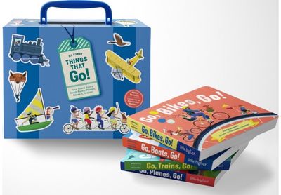 My First Things That Go: A Four-Board-Book Box Set of Boats, Planes, Bikes, and Trains for Toddlers 1-3