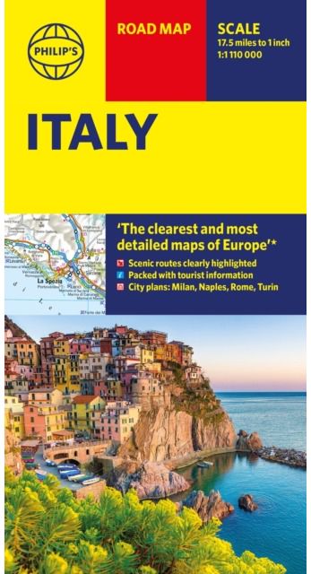 Philips Italy Road Map: with scenic routes, tourist information and city plans