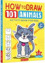 How to Draw: 101 Animals (Activity Books for Kids) (Ages 5+)