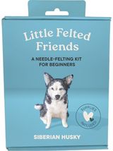Little Felted Friends: Siberian Husky: Dog Needle-Felting Beginner Kits with Needles, Wool, Supplies, and Instructions