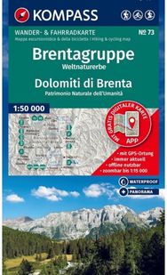Brentagruppe - Dolomiti di Brenta Hiking and Cycling Map: 1:50,000 scale