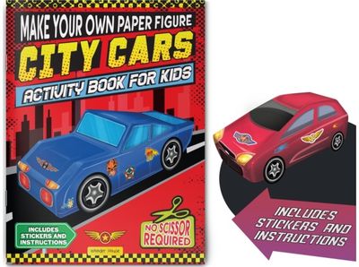 Make your own Paper Figure - City Cars (Activity Book for kids)
