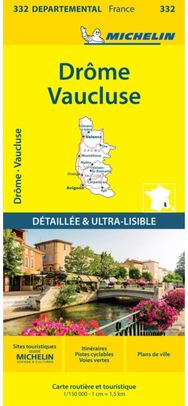 Drome Vaucluse - Michelin Local Map 332