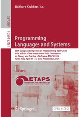 Programming Languages and Systems: 35th European Symposium on Programming, ESOP 2026, Held as Part of the International Joint Conferences on Theory and Practice of Software, ETAPS 2026, Turin, Italy, April 11–16, 2026, Proceedings, Part I