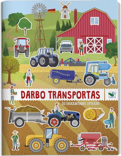 Darbo transportas. Su daugkartiniais lipdukais