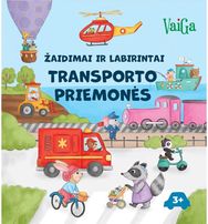 Transporto priemonės. Žaidimai ir labirintai