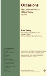 Occasions: The Collected Works of Paul Valery, Volume 11