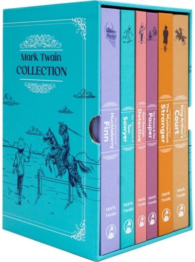 Mark Twain 6 Book Hardback Collection: The Adventures of Tom Sawyer, The Prince & The Pauper, The Adventures of Huckleberry Finn