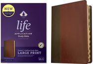NKJV Life Application Study Bible, Third Edition, Large Print (Leatherlike, Brown/Mahogany, Indexed, Red Letter)