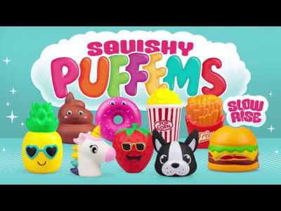 Minkštukas SQUISHY PUFFEMS CRAZY CHARACTERS